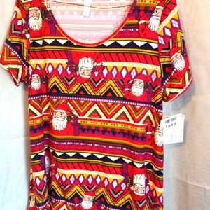 Lularoe Christmas XL CLASSIC T #1513